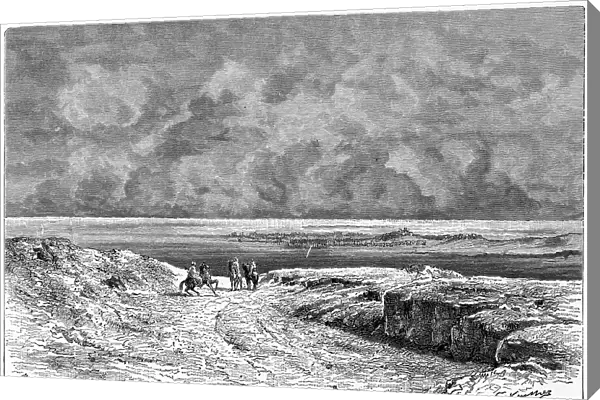 Nafta and the Shott-el-jerid, c1890. Artist: Bertrand