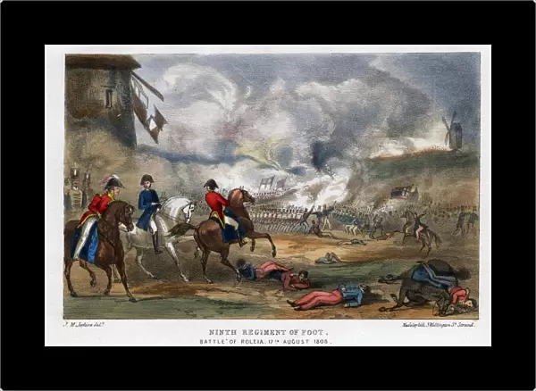 Ninth Regiment of Foot, Battle of Roleia, Portugal, 17th August 1808. Artist: Madeley