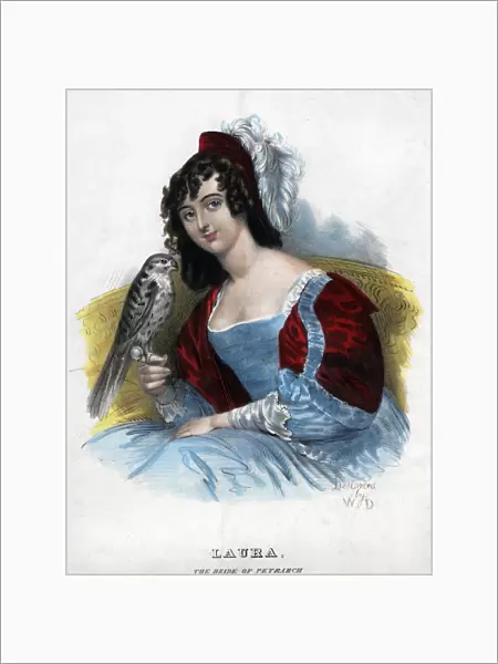 Laura, the bride of Petrarch, c1770-1840