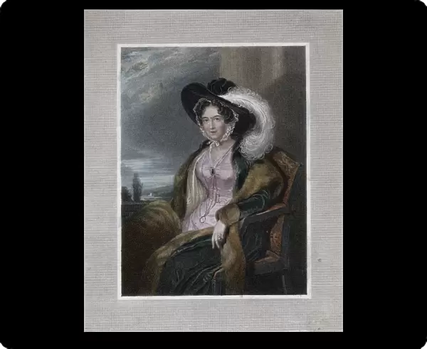 Mary Elizabeth, Baroness of Clifford, 1828. Artist: J Wright