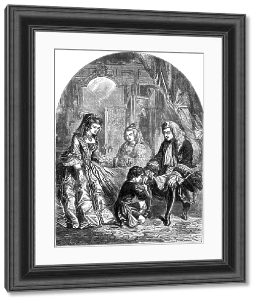 Horace Walpoles first interview with King George I. Artist: J Nicholson