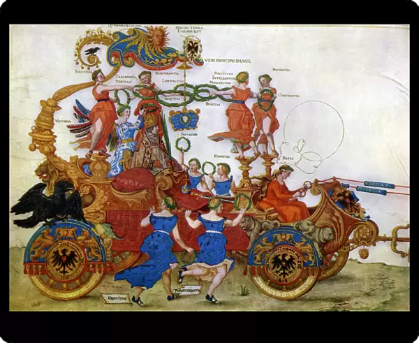 Triumphal Car of the Emperor Maximilian I, 16th century. Artist: Albrecht Durer