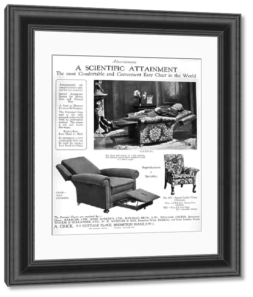 An advertisement for Premier easy chairs, 1926