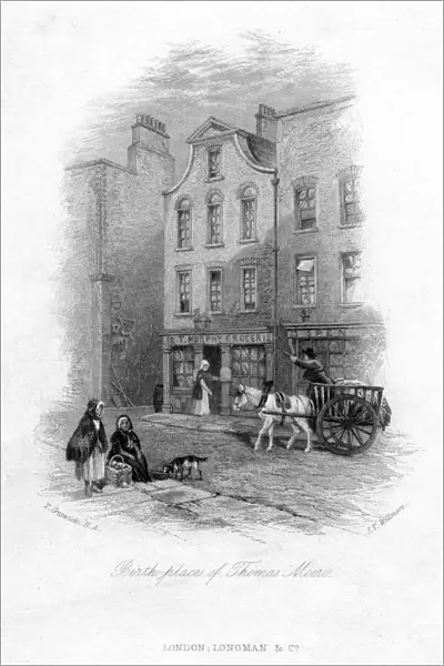 The Birth Place of Thomas Moore, Dublin, c19th century. Artist: James Tibbitts Willmore