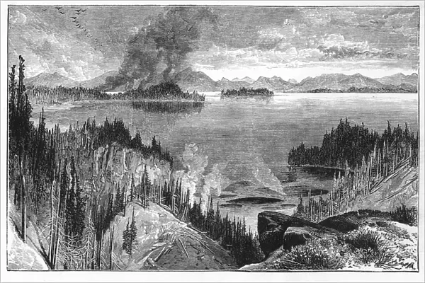 Yellowstone Lake, 19th century
