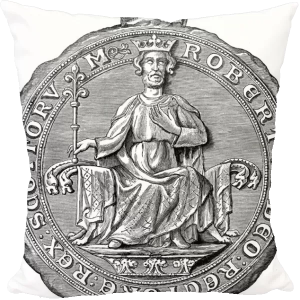 Seal of Robert the Bruce, King of Scotland, 14th century (1892)