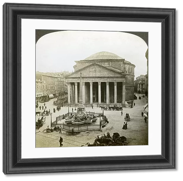 The Pantheon and the Piazza della Rotunda, Rome, Italy. Artist: Underwood & Underwood