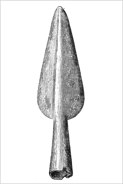 Spearhead from Homblieres, Aisne, France, 1893