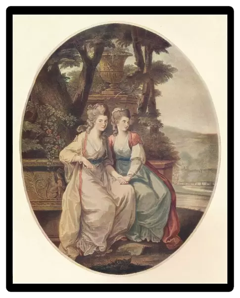 The Duchess of Devonshire and Lady Duncannon, 1782. Artist: William Dickinson