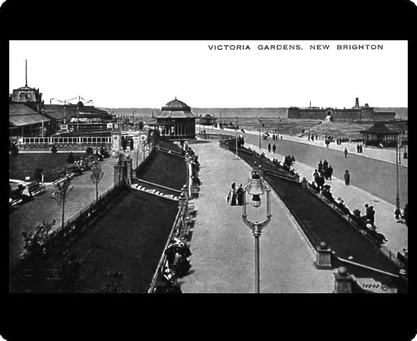 Victoria Gardens, New Brighton, Lancashire, early 20th century