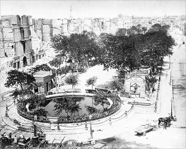 The Grand Square after the fire, Alexandria, Egypt, c1910s