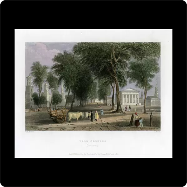 Yale College, New Haven, Connecticut, USA, 1838. Artist: J Sands