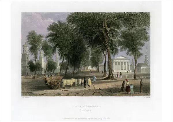 Yale College, New Haven, Connecticut, USA, 1838. Artist: J Sands