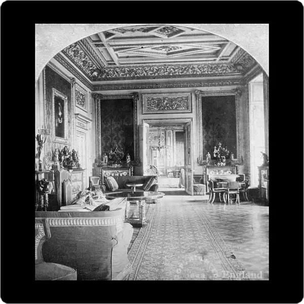 The Green Drawing Room, Windsor Castle, Windsor, Berkshire, late 19th century. Artist: Griffiths Brothers