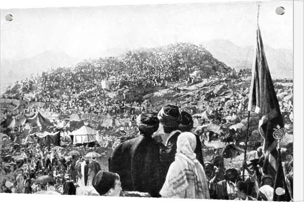 Pilgrims performing the Wukuf, Mount Arafat, Saudi Arabia, 1922
