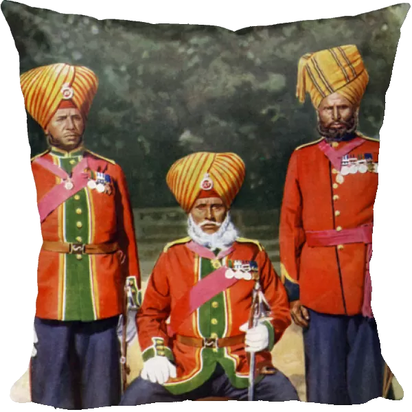 Officers of the 15th Ludhiana Sikks, Indian army, India, 1922. Artist: Bourne and Shepherd