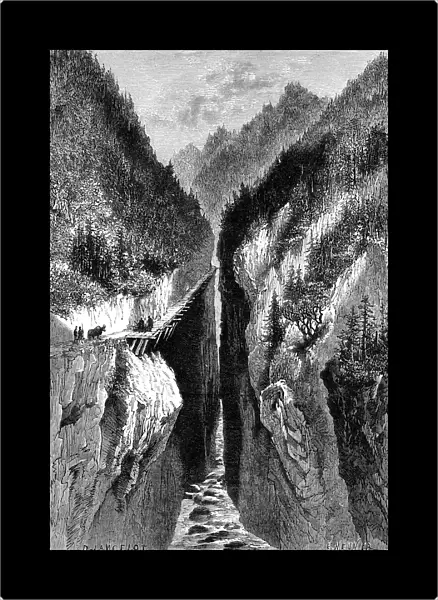 The Lantzan-Kiang-Hoggs Gorge, c1890