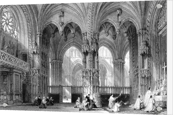 The Cathedral of Lyons, France, 19th century. Artist: E Challis