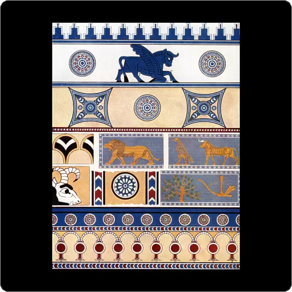 Assyrian brick and tile design, 1933-1934