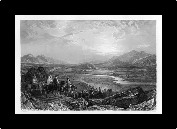 The plain of the river Jordan, looking towards the Dead Sea, 1841. Artist: Sam Fisher