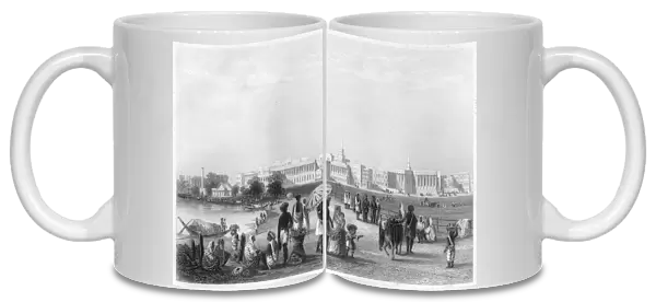 View of Calcutta from the Esplanade, c1860