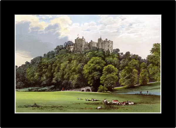 Dunster Castle, home of the Fownes-Luttrell family, Somerset, c1880