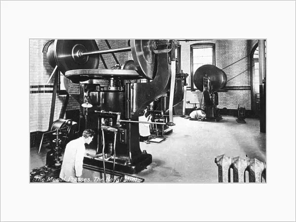 The Medal Press, the Royal Mint, Tower Hill, London, early 20th century