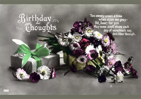 Birthday card, c1900-1929(?)