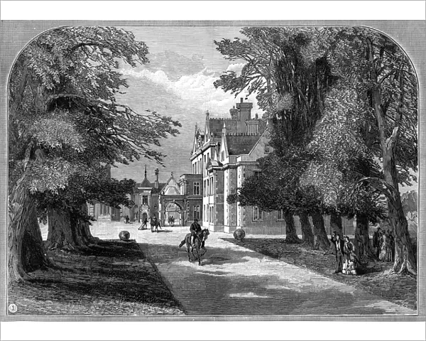 East front and principal entrance, Sandringham, Norfolk, 1887