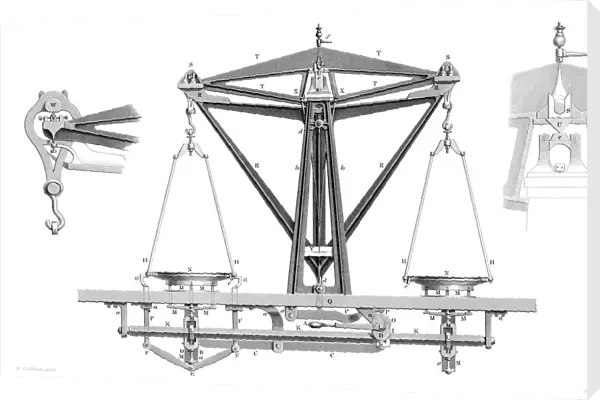Improved Balance (To Weigh 2000 Ounces. ), 1866. Artist: Joseph Wilson Lowry