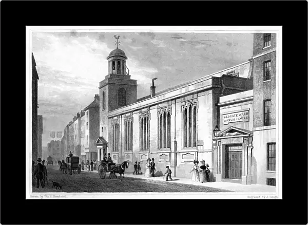 Church of St Katherine Cree, Leadenhall Street, City of London, 19th century. Artist: J Gough