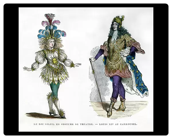 Sun King theatre costume, and King Louis XIV of France, 1882-1884