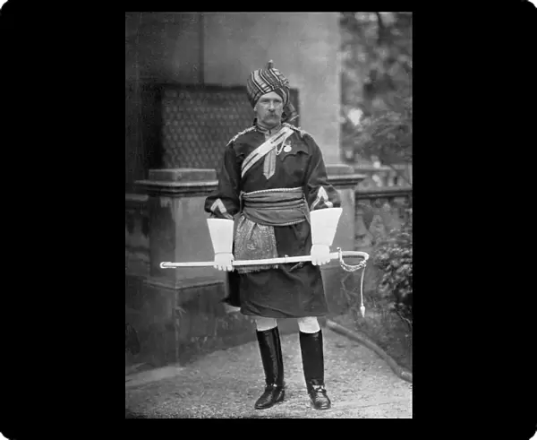 Lieutenant-Colonel GLR Richardson, commander of the 18th Bengal Lancers, 1896. Artist: Gregory & Co