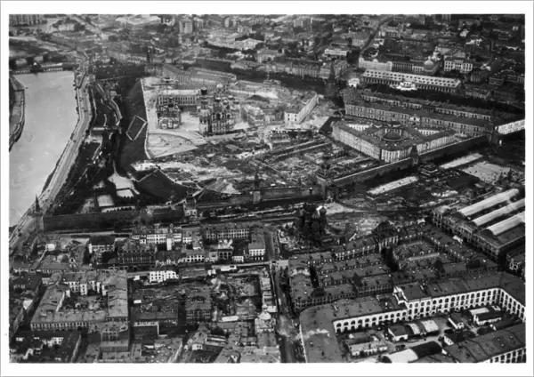 Aerial view of the Kremlin, Moscow, USSR, from a Zeppelin, 1930 (1933)