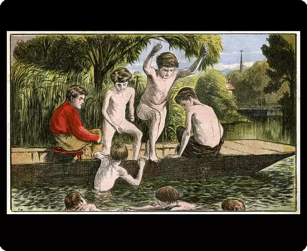 Swimming, 19th century(?)