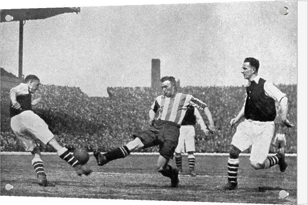Action from an Arsenal v Sheffield United football match, c1927-1937. Artist: London News Agency