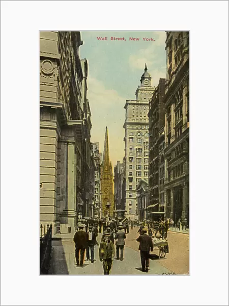 Wall Street, New York City, New York, USA, c1890-c1909(?)