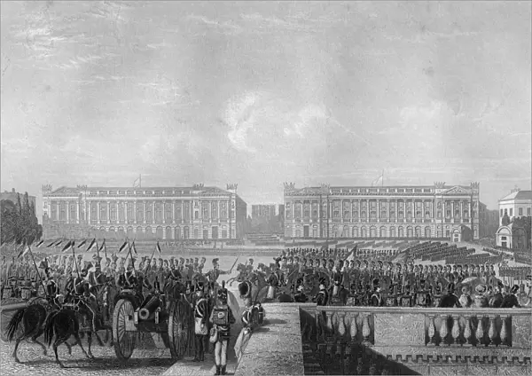 The entry of the Allies intp Paris, 1815 (c1857). Artist: DJ Pound