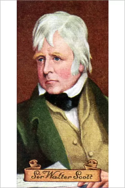 Sir Walter Scott, taken from a series of cigarette cards, 1935