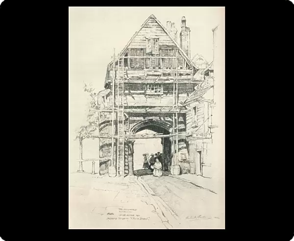 The Gatehouse Rochester, 1925. Artist: Sir Leslie Matthew Ward