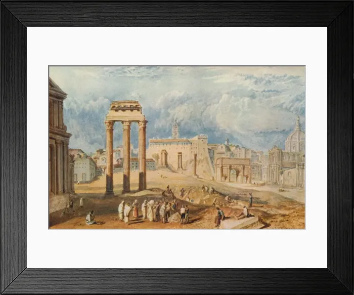 Framed Print : JMW Turner's Print of Forum Romanum, 1818 Framed Print : JMW Turner's Print of Forum Romanum, 1818