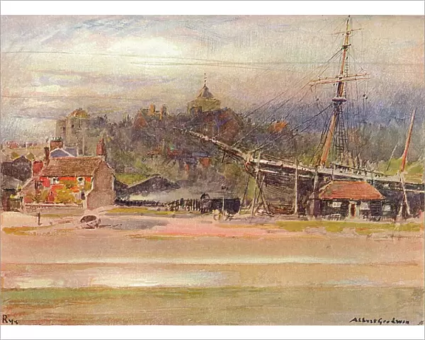 Boatbuilders Yard, Rye, 1910. Artist: Albert Goodwin