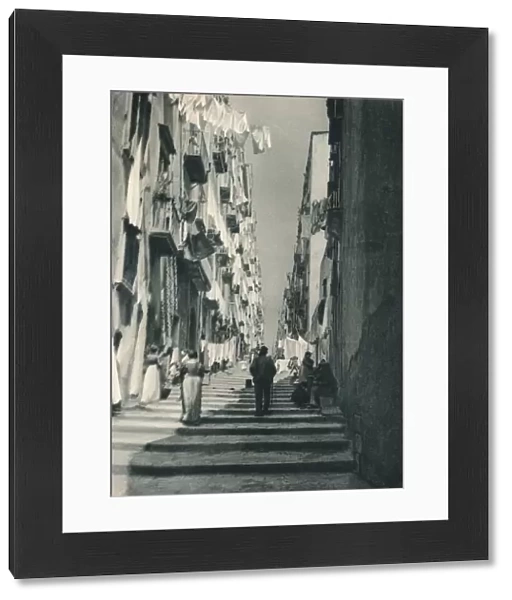 Street in the suburbs, Naples, Italy, 1927. Artist: Eugen Poppel