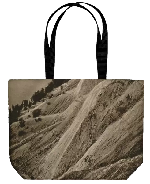 Erosions on the Inn near Wasserburg, 1931. Artist: Kurt Hielscher
