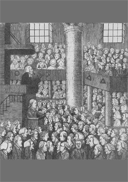 Sleepy Congregation, 1785. Artist: John Kay