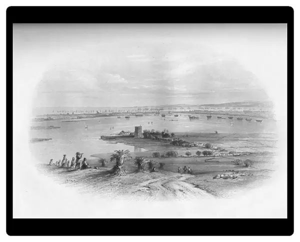 Portsmouth Harbour & Spithead, 1859. Artist: Edward Paxman Brandard