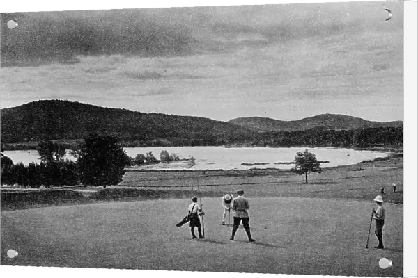 2nd green on Leatherstocking Golf Course at Coopertown, New York, 1925