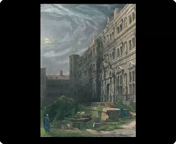 The Great Court of Heidelberg, 1834. Artist: Henry Winkles