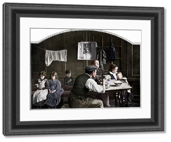 Old room in Slumland, London, c1900 (1901)