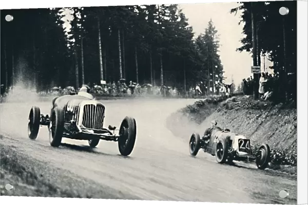 Motor racing on the Nurburg Ring, 1937